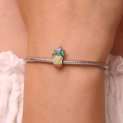 Full Diamond Pineapple Charm