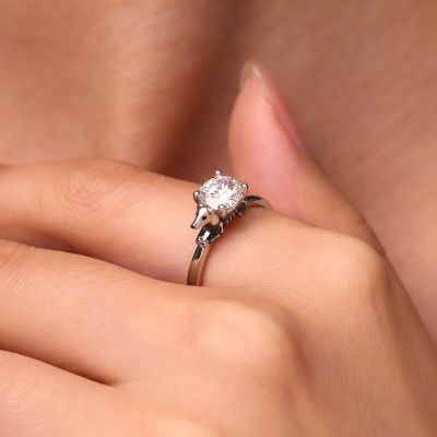 Skeleton Puppy Ring