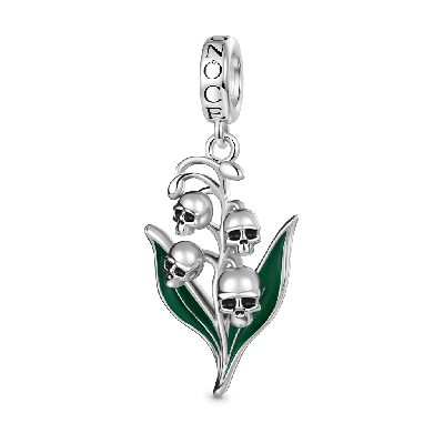 Skull Lily of the Valley Pendant