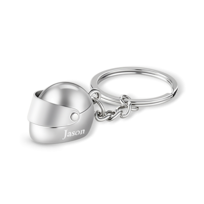Engravable Helmet Keychain