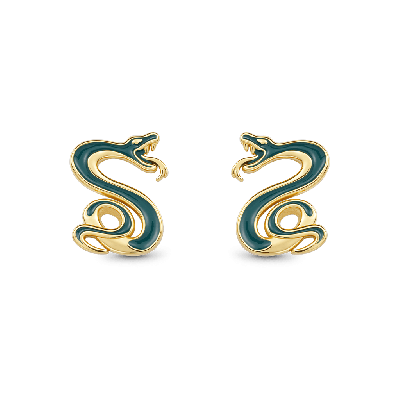 Slytherin Snake Stud Earrings