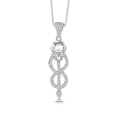 Morsmordre Skull Snake Symbol Necklace