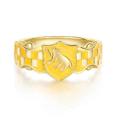 Hufflepuff Badger Band Ring