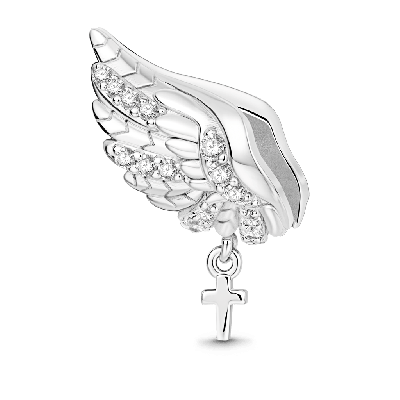 Angel Wing with Cross Charm