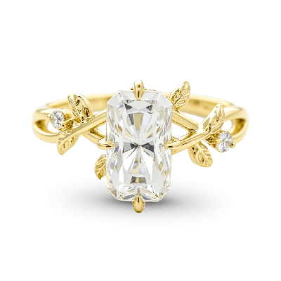 Radiant-cut Engagement Ring