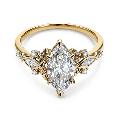 Marquise Cut Engagement Ring