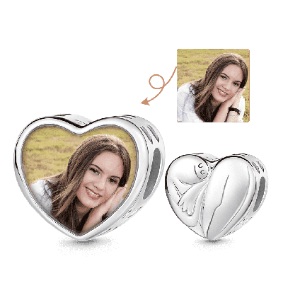 Self-Love Heart Photo Charm