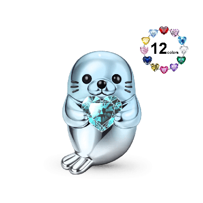 Seal Embraces Love Charm
