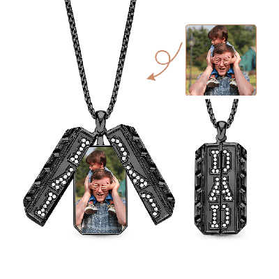 Photo Necklace for Dad