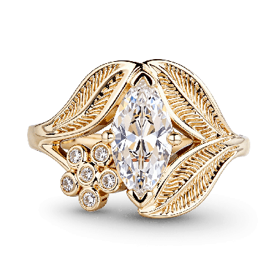 Marquise-Cut Engagement Ring
