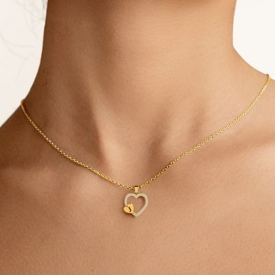 Custom Initial Heart Necklace