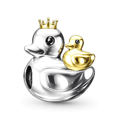 Little Yellow Duck Mother-Child Charm