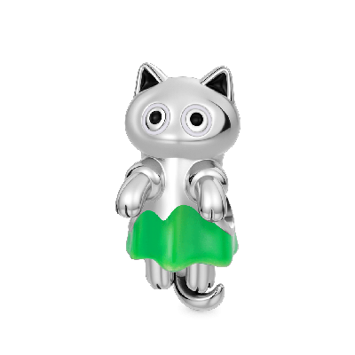 Ghost Cat Charm