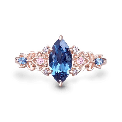 Floral Butterfly Ring