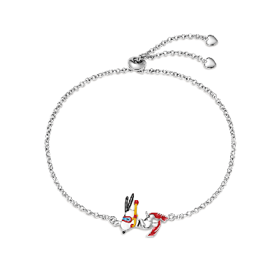 Snoopy Skateboarding Bracelet