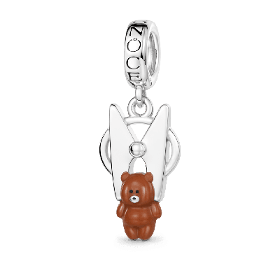 Teddy Bear Clothespin Pendant