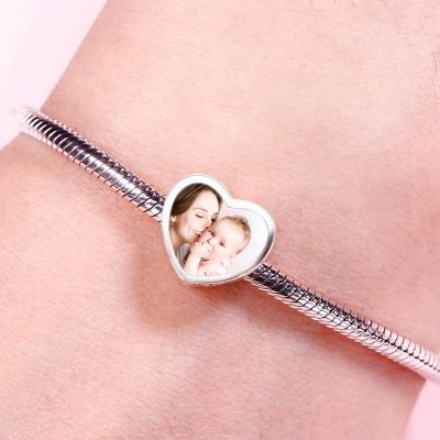 Heart Engravable Photo Charm