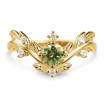 Vine Round-Cut Ring