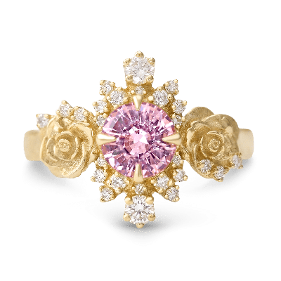 Rose Round-Cut Ring