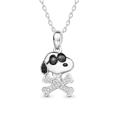 Snoopy Crossbones Necklace