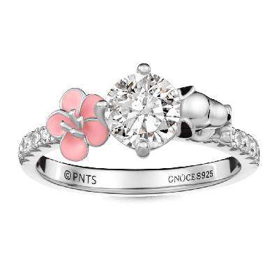 Snoopy Flower Round-Cut Ring