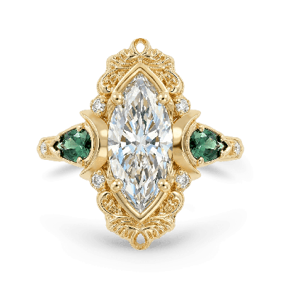 Moon Marquise-Cut Ring