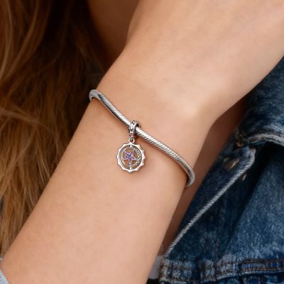 Rotatable Star Birthstone Pendant