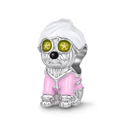 Dog Wearing A Headscarf Charm