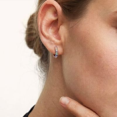 Multicolor Hoop Earrings