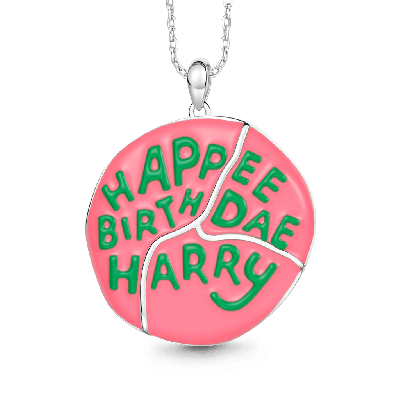 Hagrid Birthday Cake Necklace