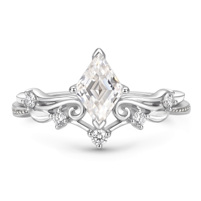 Leaf & Vine Diamond-cut Ring