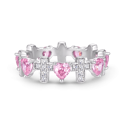 Heart & Cross Ring