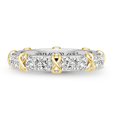 Infinity Symbol Round-cut Engravable Ring