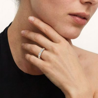 Infinity Symbol Round-cut Engravable Ring
