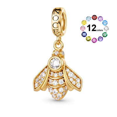 Bee Birthstone Charm