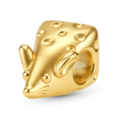 Cheese Mouse Charm