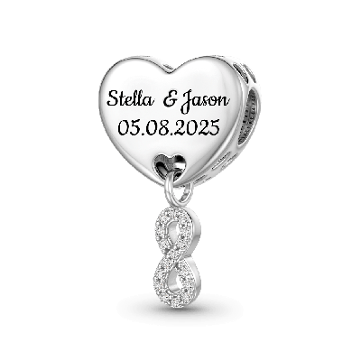 Engravable Infinite Love Charm