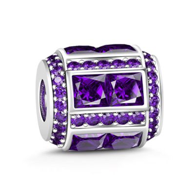 February Birthstone Charm