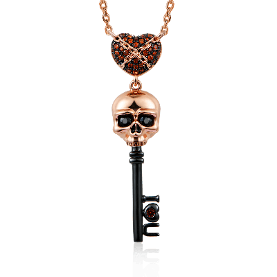 Skull Key Necklace