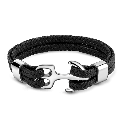 Black Anchor Bracelet