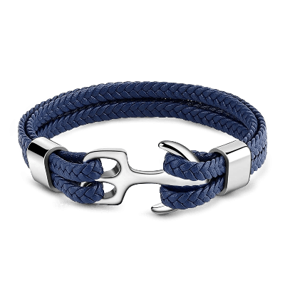 Blue Anchor Bracelet