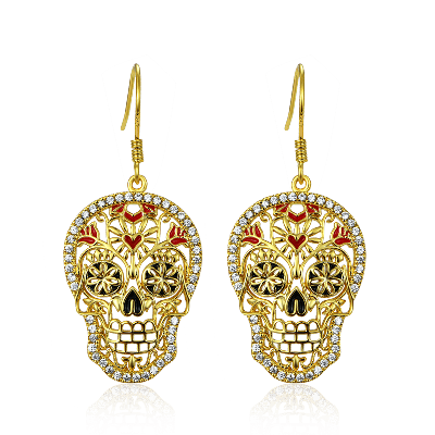 Skull Dangle Earrings